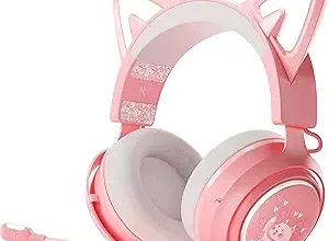 Pink Headphones with Cat Ears